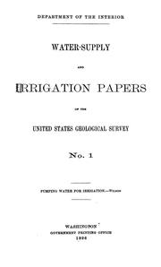 Cover of: Pumping water for irrigation by Herbert M. Wilson
