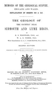 Cover of: The geology of the country near Sidmouth and Lyme Regis