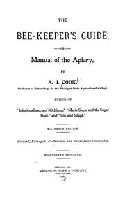 Cover of: The bee-keeper's guide by Albert John Cook