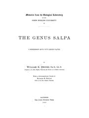 Cover of: The genus Salpa