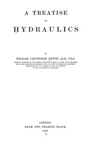 Cover of: A treatise on hydraulics