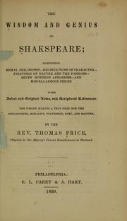 Cover of: The wisdom and genius of Shakespeare by William Shakespeare