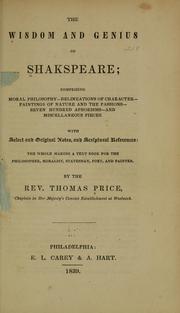 The wisdom and genius of Shakespeare