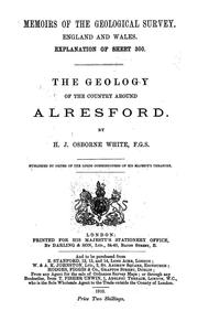 Cover of: The geology of the country around Alresford