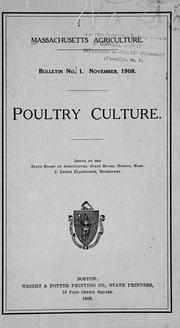 Cover of: Poultry culture