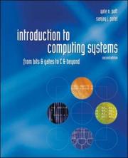 Cover of: Introduction to Computing Systems: From bits & gates to C & beyond