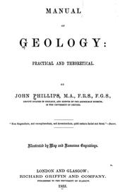 Cover of: Manual of geology: practical and theoretical