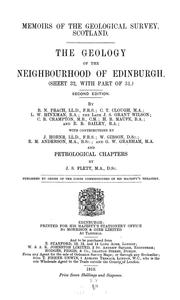 Cover of: The geology of the neighbourhood of Edinburgh: (Sheet 32 with part of 31)