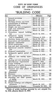 Cover of: [Building code of the city of New York as amended to May 1, 1922