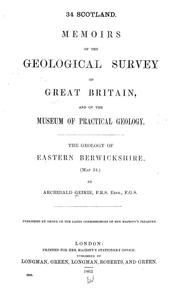 Cover of: The geology of Eastern Berwickshire: (Map 34)