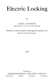 Cover of: Electric locking by James Anderson, James Anderson