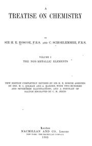 Cover of: A treatise on chemistry