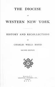 Cover of: The Diocese of Western New York: a history and recollections