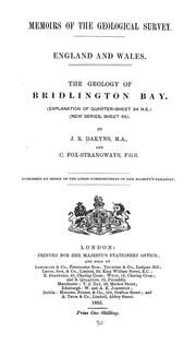 Cover of: The geology of Bridlington Bay by John Roche Dakyns