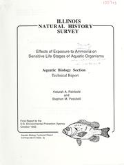 Effects of exposure to ammonia on sensitive life stages of aquatic organisms