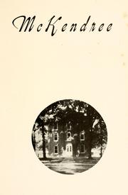 Cover of: The McKendrean by McKendree College, Lebanon, Ill.