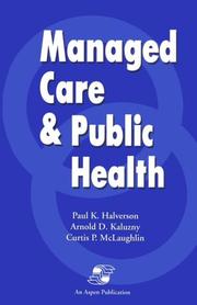 Cover of: Managed care and public health
