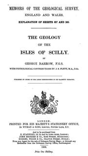 Cover of: The geology of the Isles of Scilly by George Barrow