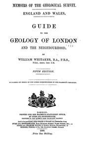 Cover of: Guide to the geology of London and the neighbourhood