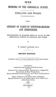 Cover of: The geology of parts of Nottinghamshire and Derbyshire | William Talbot Aveline