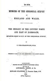 Cover of: The geology of the country north and east of Harro-gate | Charles Fox-Strangways
