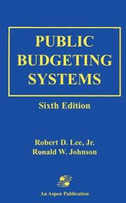 Cover of: Public budgeting systems by Lee, Robert D.