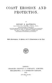 Cover of: Coast erosion and protection by Ernest Romney Matthews