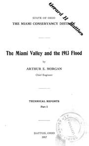 Cover of: The Miami Valley and the 1913 flood by Morgan, Arthur Ernest