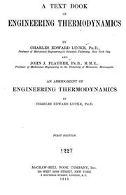 Cover of: A text book of engineering thermodynamics