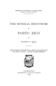 Cover of: The mineral resources of Porto Rico by Robert Thomas Hill