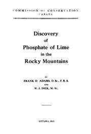 Cover of: Discovery of phosphate of lime in the Rocky Mountains