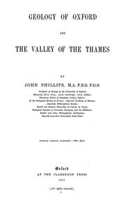 Cover of: Geology of Oxford and the valley of the Thames