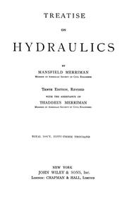 Cover of: Treatise on hydraulics by Mansfield Merriman