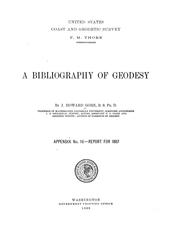 Cover of: A bibliography of geodesy