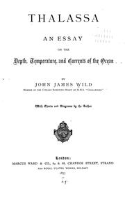 Cover of: Thalassa by John James Wild