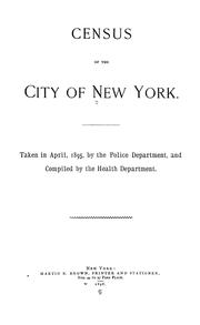 Cover of: Census of the City of New York | New York (N.Y.). Police Dept.