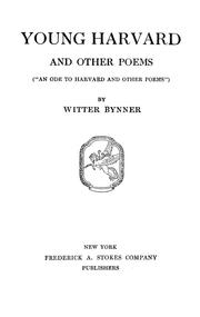 Cover of: Young Harvard and other poems: ("An ode to Harvard and other poems")