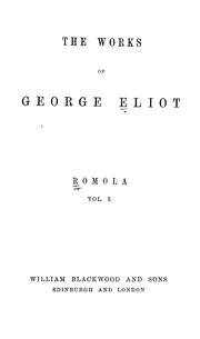Cover of: The works of George Eliot.