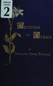 Cover of: Legends and lyrics: a book of verses