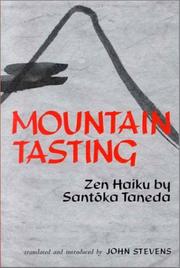 Cover of: Mountain tasting by Santōka Taneda