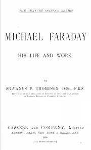 Cover of: Michael Faraday: his life and work.