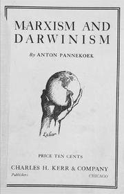 Cover of: Marxism and Darwinism by Anton Pannekoek