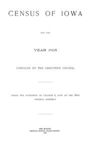 Cover of: Census of Iowa for the year 1905