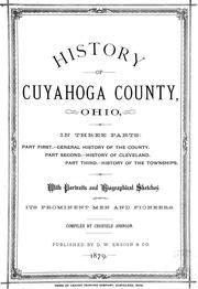 Cover of: History of Cuyahoga County, Ohio by Crisfield Johnson