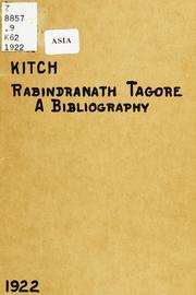 Cover of: Rabindranath Tagore (Ravīndra Nātha Thākura) by Ethel May Kitch