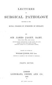 Cover of: Lectures on surgical pathology by Sir James Paget