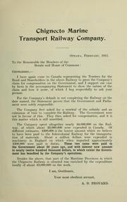 Cover of: "A debt of honour" by Chignecto Marine Transport Railway Company