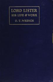 Cover of: Lord Lister: his life and work.