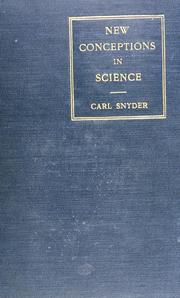 Cover of New conceptions in science by Carl Snyder