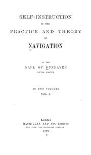 Cover of: Self-instruction in the practice and theory of navigation